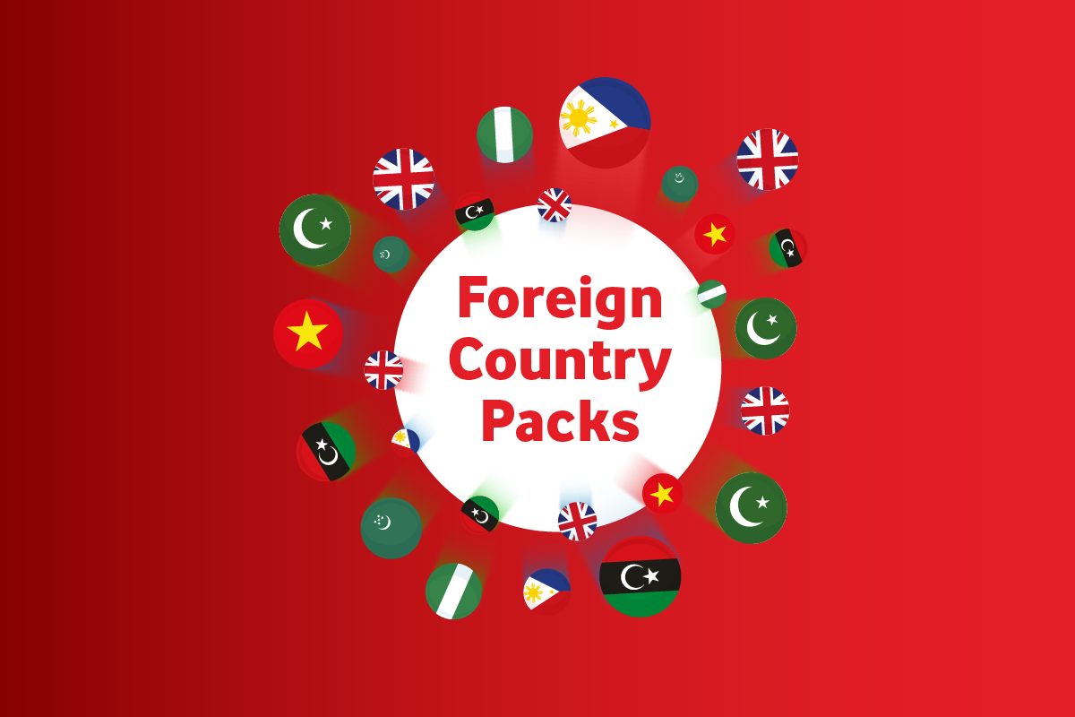 Foreign County Packs