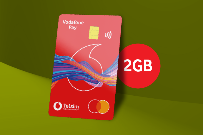 Your Vodafone Pay card  makes you win free 2 GB
