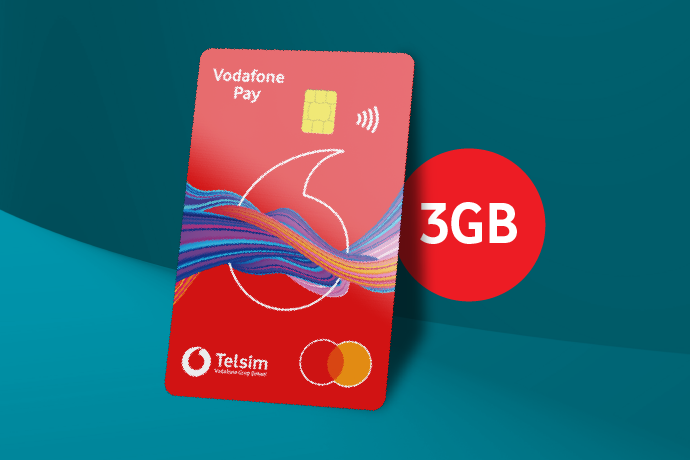 Vodafone Pay kartınız 3 GB internet kazandırıyor