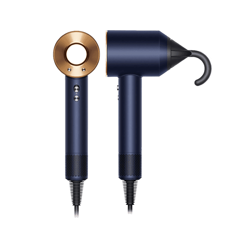 Blue dyson hair dryer hot sale